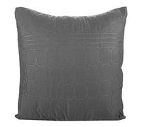 Design91 Fundas de cojín de Acero Gris Rosa Fundas de Almohada Bicolor Acolchado patrón geométrico Dormitorio salón Sencillo, 40 x 40 cm