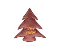 Designed by Lotte Árbol de Navidad, Juguete para Perros, Terciopelo, Rosa, 27 x 27 x 3 cm
