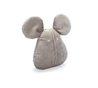 Designed by Lotte Ratón Adio, Juguete para Perros, Terciopelo, Gris, 20 x 18,5 x 7