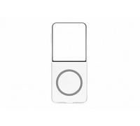 Designed for Samsung Yuchuan - Carcasa magnética Transparente para Galaxy Z Flip7 (2 Piezas, con imán, Compatible con Cargador Qi2), Transparente