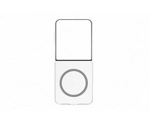 Designed for Samsung Yuchuan - Carcasa magnética Transparente para Galaxy Z Flip7 (2 Piezas, con imán, Compatible con Cargador Qi2), Transparente