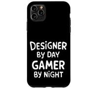 Designer by Day Gamer by Night Carcasa para iPhone 11 Pro MAX