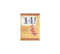 Designer Greetings Red Sneakers Age 14 / 14th Birthday Card for Boy