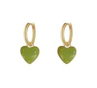 Designer Ohrrringe Für Cute Love Dangle Drop Small Huggie Hoop Earrings For Women Girls Vintage Plated Enamel Charm Hoops Dainty Jewelry For Her Birthday Silberne Knotenohrringe, 11, Acero inoxidable