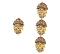 Designer Scarf Collar Pins My Social Elven Rhinestone Brooches Cloak Pearl Brooch Mask Clothing Skull Pin Gold Zinc Alloy