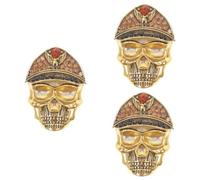 Designer Scarf Collar Pins My Social Elven Rhinestone Brooches Cloak Pearl Brooch Mask Clothing Skull Pin Gold Zinc Alloy