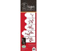 Designer Stencils Blooming Cherry Tree Cake Stencil Set Beigesemitransparent