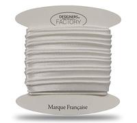 designers-factory Vivo Costura - Ribete de Raso - Ribete de Costura de Raso Ideal para Acabados refinados, para Colocar Entre 2 Telas o en el Borde de Sus Creaciones. (por 10 Metros, Blanco)