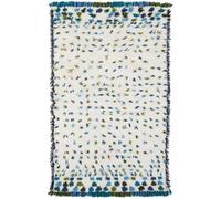 Designers Guild Alfombra shaggy de pelo largo tejida a mano en lana, crudo 160x260