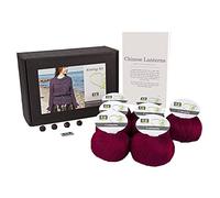 DesignEtte 100% algodón Egipcio, Kit de Punto farolillos de P, algodón, Rojo Oscuro, 2 X-Grande