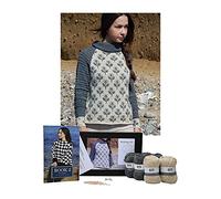 DesignEtte Broken Copos de Nieve Tejer Kit, Gris/Blanco, Medio/Grande, 13 Unidades