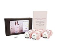 DesignEtte Denmark 50 g/127 m 550 g 3 x -Grande designette Mini cottonette/100% algodón Egipcio Mercerizado el Blusa de Lady Sybil Kit de Punto, Color Azul 2 Parent