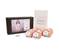 DesignEtte Denmark 50 g/127 m designette Mini cottonette/Medio de 350 g, 100% algodón Egipcio Mercerizado el Blusa de Lady Sybil Kit de Punto, Color Azul 2 Parent