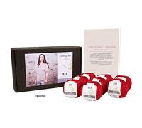 DesignEtte Denmark 50 g/127 m designette Mini cottonette/Medio de 350 g, 100% algodón Egipcio Mercerizado el Blusa de Lady Sybil Kit de Punto, Color Azul 2 Parent