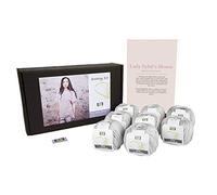 DesignEtte Denmark 50 g/127 m designette Mini cottonette/Medio de 350 g, 100% algodón Egipcio Mercerizado el Blusa de Lady Sybil Kit de Punto, Color Azul 2 _ Parent