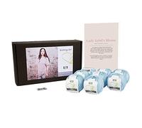 DesignEtte Denmark 50 g/127 m designette Mini cottonette/Medio de 350 g, 100% algodón Egipcio Mercerizado el Blusa de Lady Sybil Kit de Punto, Color Azul 2 Parent