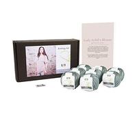 DesignEtte Denmark 50 g/127 m designette Mini cottonette/Medio de 350 g, 100% algodón Egipcio Mercerizado el Blusa de Lady Sybil Kit de Punto, Color Azul 2 _ Parent