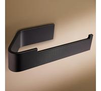 Designfabrik Hamburg Portarrollos de Papel Higiénico Adhesivo I Moderno Soporte para Rollo de Papel Higiénico I Accesorios de Baño sin Taladro I Diseño Moderno Negro Mate