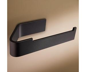 Designfabrik Hamburg Portarrollos de Papel Higiénico Adhesivo I Moderno Soporte para Rollo de Papel Higiénico I Accesorios de Baño sin Taladro I Diseño Moderno Negro Mate