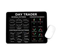 Designfullprint Day Trader Alfombrilla de ratón Grande para Juegos para Mouse y Teclado, Alfombrilla de ratón QDH