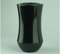 'designgrab "Atria Tombe Vase en granit suédois Black SS1 Noir cimetière en pierre tombale