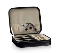 Designhütte Estuche de gafas / joyero Stella 2 para tres pares de gafas y joyas - Negro