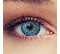 Designlenses, Dos lentillas de color Cielo Azul para un aspecto muy natural de tres meses sin dioprtías/corregir + gratis caso de lente „Natural“ (Cielo Azul)