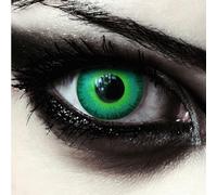 Designlenses, Dos lentillas de color verde para Cosplay Halloween disfraces duende disfraz lentes sin dioprtías/corregir + gratis caso de lente „Green Elfe"