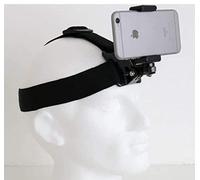 Designo Soporte de correa para casco para teléfono móvil para usar como cámaras de acción, compatible con iPhone, Samsung, Sony, Huawei, HTC, Nokia, Asus, Lenovo