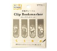 DESIGNPHIL 43404006 Marcador Clip Libro Marcador Gato y Luna Patrón A