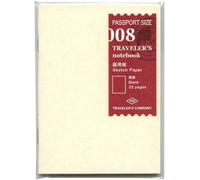 Designphil TRAVELER'S notebook Passport Size Refill 008 Sketch Paper Notebook 14372006 (Japan Import)