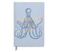 Designworks Ink Cuaderno de diario divertido de tapa dura suave al tacto con 240 páginas a rayas para trabajo, escritura, diario, vintage Sass Embrace the Day, 14,6 x 21,6 pulgadas