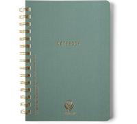 DesignWorks Ink Cuaderno doble encuadernado de alambre (A5 - 15,24 x 21 cm), enebro