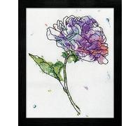 DesignWorks Ink Lilac, 8 x 10 Kit de Punto de Cruz Floral Lila, algodón, Multicolor, 20 x 25.5 x 0.1 cm