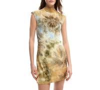 Desigual Vestido corto azul claro/marrón Talla 34