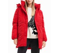 Desigual Abrigo acolchado cremalleras. Rojo 36 (S)