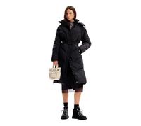 Desigual Abrigo clásico para mujer, Negro -, XL