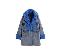 Desigual Abrigo de invierno azul cobalto / azul denim XL EUR