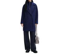 Desigual Abrigo para Mujer Woman Woven Overcoat, Azul, XL