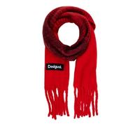 Desigual Chal rojo / negro, Talla One Size