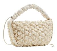 Desigual Accessories Fabric Shoulder Bag, Bolsa de Hombro de Tela para Accesorios para Mujer, White, One Size