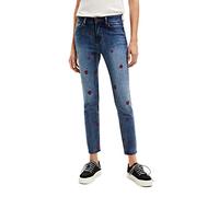 Desigual Amore, 5053 Denim Medium Wash Jeans, Azul, 36 para Mujer