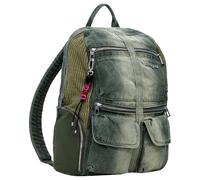 Desigual Back_Bravo, Accessories Denim Backpack Big Unisex Adulto, Verde, Medium