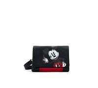 Desigual, Bag_Best Mickey Dortmund 2000 Black-Bolsa para bebé Mujeres, Negro, talla única