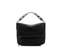 Desigual, BAG_HALF LOGO 22_BRETÚN 2000 BLACK Mujeres, Negro, talla única