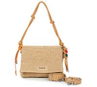 Desigual Bandolera HALF LOGO RAFFIA VENECIA in Beige única