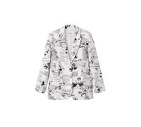 Desigual Blazer gris / negro / blanco, Talla 38