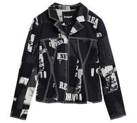 Desigual BLAZER_NEWSPAPER_BLAC, 2006 GRIS OSCURO, S