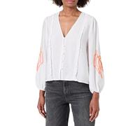 Desigual BLUS_Hoja Blouse, Color Blanco, XS Women's