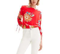Desigual Blus_Landi 3000 Blouse, Rojo, XS para Mujer